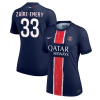 Camiseta Paris Saint-Germain Warren Zaire-Emery #33 Primera Equipación para mujer 2024-25 manga corta